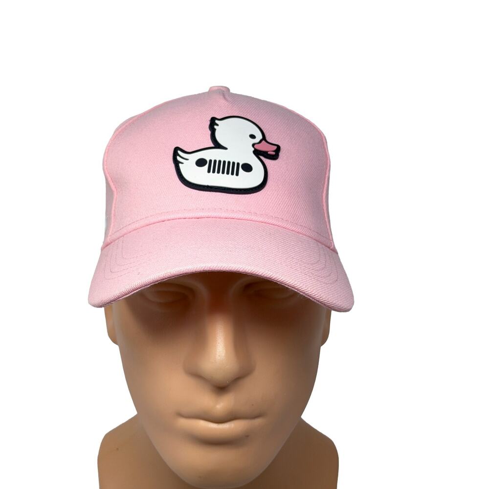 Jeep Pink Cotton Twill Baseball Cap Rubber Duck Logo Women’s Wrangler Rubicon